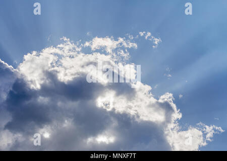 Wolken über Burlington, Iowa Stockfoto