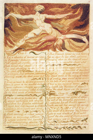 . Deutsch: Das erste Buch von Urizen kopieren ein Objekt 5 Bentley 3. 1794. William Blake (1757 - 1827) Alternative Namen W. Blake; Uil" iam Bleik Beschreibung britische Maler, Dichter, Schriftsteller, Theologe, Sammler und Graveur Geburtsdatum / Tod 28. November 1757 12. August 1827 Ort der Geburt / Todes Broadwick Street Charing Cross Standort London Authority control: Q 41513 VIAF: 54144439 ISNI: 0000 0001 2096 135 X ULAN: 500012489 78095331 LCCN: n NLA: 35019221 WorldCat 1173 Das erste Buch von Urizen kopieren ein Objekt 5 Bentley 3 Stockfoto