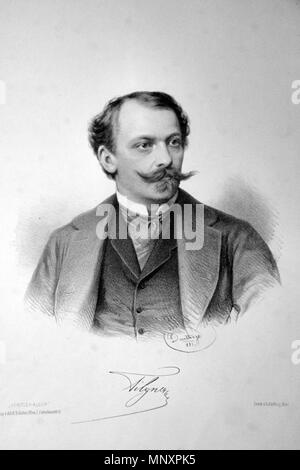 OLYMPUS DIGITALKAMERA. Englisch: Viktor Tilgner (1844-1896), österreichisch-slowakische Bildhauer Lithographie von Adolf Dauthage, 1881 Von "Künstler-Album", von A. Eckstein, Wien English: Viktor Tilgner (1844-1896), österreichischer Bildhauer Lithographie von Adolf Dauthage, 1881 Künstler-Album Aus'', herausgegeben von A. Eckstein, Wien veröffentlicht. 1881. Adolf Dauthage (+1883); Foto Peter Geymayer 1236 Viktor Tilgnar Litho Stockfoto