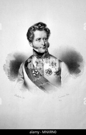 . English: Theodor Graf Baillet de Latour (1780-1848), Feldzeugmeister, k. k. Kriegsminister. Lithographie von Josef Kriehuber, 1834. 1834. Josef Kriehuber (1800-1876) 1185 Theodor Latour Litho Stockfoto