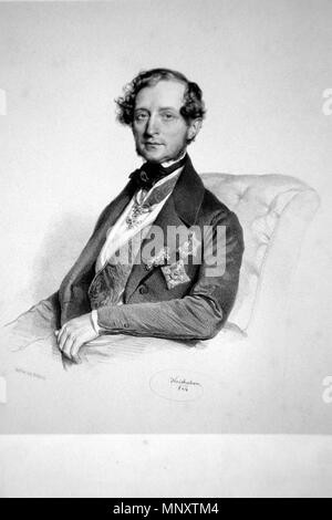 OLYMPUS DIGITALKAMERA. English: Ludwig Graf Tengoborski (1793-1857), russischer Diplomat. Lithographie von Josef Kriehuber, 1844. 1844. Josef Kriehuber (1800-1876) 832 Ludwig Tengoborski Litho Stockfoto