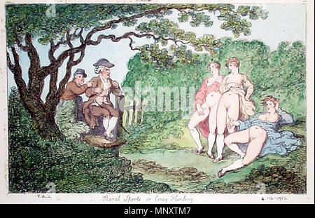 . Ländliche Sport oder Coney Jagd (das Wortspiel zwischen ähnlich klingende Wörter für "weibliche Genitalien" und "Kaninchen"). Thomas Rowlandson (1756-1827) Beschreibung englischer Maler, Zeichner, Radierer und Illustrator Datum der Geburt / Tod 14. Juli 1756 22. April 1827 Ort der Geburt / Todes London London Standort London, Paris (1774), Frankreich, Deutschland, Italien, Rotterdam (Ca. 1794), Amsterdam (Ca. 1794), den Niederlanden (Ca. 1794) Kontrolle: Q 318584 VIAF: 56672964 ISNI: 0000 0001 2134 1830 ULAN: 500006930 50022330 LCCN: n NLA: 35465846 WorldCat 1189 Thomas Rowlandson (6) Stockfoto