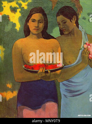 . Englisch: Zwei tahitische Frauen von Paul Gauguin. 25 September 2014, 18:09:27. Paul Gauguin (1848 - 1903) Alternative Namen Henri Eugène Paul Gauguin Beschreibung Französische Maler und Schriftsteller Geburtsdatum / Tod 7 Juni 1848 8 Mai 1903 Ort der Geburt / Todes Paris Atuona Arbeit Periode von 1876 bis 1903 Standort Paris, Pont-Aven, Arles, Tahiti Authority control: Q 37693 VIAF: 27064953 ISNI: 0000 0001 2100 026 X ULAN: 500011421 79055546 LCCN: n NLA: 35115434 WorldCat 1210 Zwei - tahitian-Frauen-mit-Mango - Blüten - Paul Gauguin -1391082374 b Stockfoto