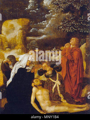 Die Klage über den toten Christus/Pietà circa 1510. 1212 Ulrich Apt (I) - die Klage - WGA 00786 Stockfoto