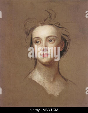 Sarah, Herzogin von Marlborough. Unvollendete Porträt von Sarah Jennings, Herzogin von Marlborough. Vor 1723 (Tod des Künstlers). 1213 Unvollendete Porträt Sarah Herzogin von Marlborough Stockfoto