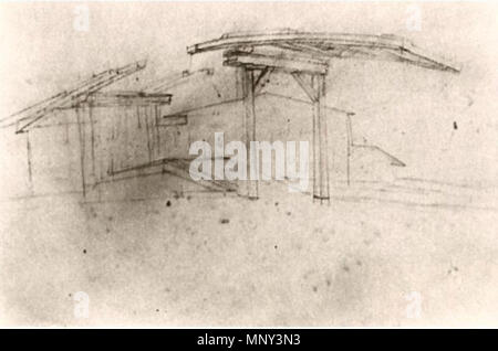 English: Langlois-Brücke bei Arles (die Zugbrücke) 1888 sterben. 1223 Vincent Willem van Gogh F1416 v Stockfoto