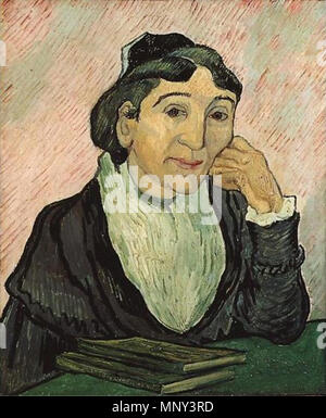 L'Arlesienne (Madame Ginoux) Saint-Rémy, Februar 1890. 1223 Vincent van Gogh - L'Arlesienne (Madame Ginoux) Stockfoto