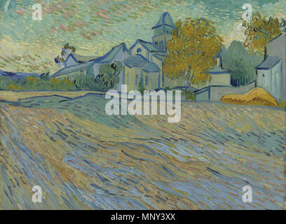 1224 Vincent van Gogh - Blick auf die Asyl- und die Kapelle von Saint-Rémy (F803) Stockfoto