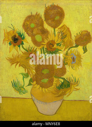 Sonnenblumen. Englisch: Info. 15 Februar 2014, 14:05:51. 1238 Vincent van Gogh - Sonnenblumen - VGM F 458 Stockfoto