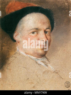 Selbstportrait, circa 1714. 1244, Nicolas Vleughels - Selbstbildnis - C. 1714 Stockfoto