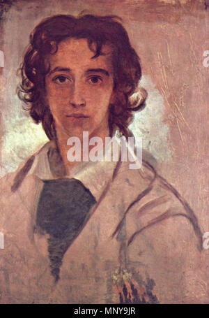 Self Portrait, 17 Jahre (auch als Selbstbildnis als junger Mann) 1834 bekannt. 1253 George Frederick Watts 001 Stockfoto