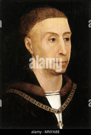 Porträt von Philip der Gute (1396-1467) vor 1464 oder circa 1520. 1256 Rogier van der Weyden - Porträt von Philipp dem Guten - WGA 25727 Stockfoto