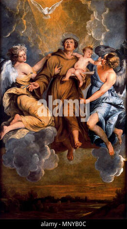 . Spanisch: Asunción de San Antonio de Padua. ca. 1650. Thomas Willeboirts Bosschaert (1613 - 1654) Alternative Namen Thomas Bosschaert, Thomas Willeborts Bosschaert, Thomas Willeboirts, Thomas Willeborts Bosschaert, Thomas Willeborts Beschreibung flämischen Maler, Zeichner und Kupferstecher Datum der Geburt / Tod 1613 vom 23. Januar 1654 Ort der Geburt / Todes Bergen op Zoom Antwerpen Arbeit Periode von 1628 bis 1654 Standort Antwerpen Authority control: Q 1358136 VIAF: 40247573 ISNI: 0000 0000 8944 6543 ULAN: 500019198 LCCN: nb 2004000274 GND: 121924548 WorldCat 1260 Willeboirts - San Anton Stockfoto