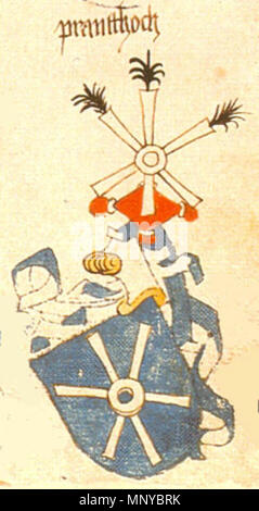 . Ingeram-Codex der ehemaligen Bibliothek Cotta pranfthoch freigestellt aus:. 1459. Hans Ingeram und ein sogenanntes Exempla-Master 1276 XIngeram Codex 130 e - pranfthoch Stockfoto