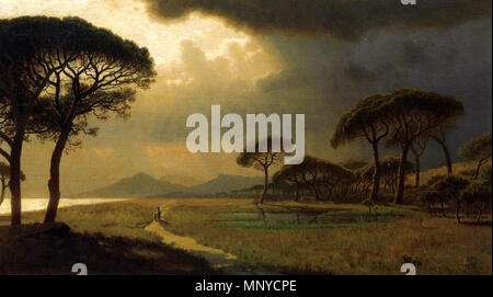 Englisch: Morgenlicht, Römische Campagna 19. Jahrhundert; Upload 2008. 1267 William Stanley Haseltine - Morgen Licht, römische Campagna Stockfoto