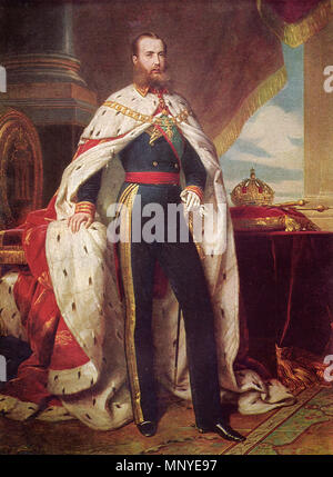 Portrait von Maximilian I. von Mexiko (1832-1867) 1864. 1275 X-Large Portrait von Maximiliano Stockfoto