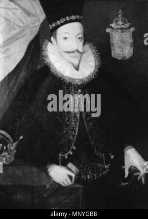 Englisch: Porträt von König Sigismund III Vasa. Polski: Portret króla Zygmunta III Wazy. 1590 s. 1286 Zygmunt Waza Stockfoto