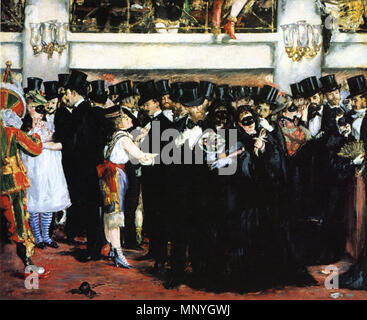 1289 Édouard Manet - Maskenball in der Oper Stockfoto