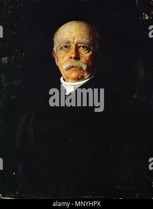 Цифровая репродукция находится в интернет-музее Gallerix.ru 802 Franz von Lenbach - Fürst Otto von Bismarck (1871) Stockfoto