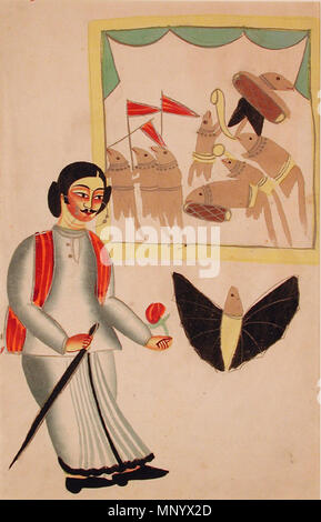 . Englisch: Serie Titel: Kalighat Album Suite Name: Kalighat Album Erstellungsdatum: Ca. 1880 Display Abmessungen: 17 cm x 10 13/16-in. (43,5 cm x 27,5 cm) Kreditlinie: Edwin Binney 3 Sammlung Beitritt Artikelnummer: 1990.1446 Sammlung: <a href='Http://www.sdmart.org/art/our-collection/asian-art' rel='nofollow'> Die San Diego Museum der Kunst</a>. 24 April 2003, 15:38:00. Englisch: thesandiegomuseumofartcollection 1182 der Verderber einer bengalischen Sprichwort der abwesenden Eigentümer und Ratten (6125147604) Stockfoto