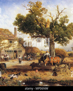 . Englisch: Aquarell Malerei. Datum unbekannt. Myles Birket Foster (1825-1899) Alternative Namen Myles Birkett fördern; Birket Foster; Meilen fördern Beschreibung englischer Maler und Illustrator Datum der Geburt / Tod vom 4. Februar 1825 27. März 1899 Ort der Geburt / Todes North Shields, Northumberland Weybridge, Surrey Arbeitsort Niederlande (1869), Rotterdam (1869), Den Haag (1869), Amsterdam (1869); Dordrecht (1869) Kontrolle: Q 1738050 VIAF: 34499263 ISNI: 0000 0001 1024 607 X ULAN: 500021811 85368782 LCCN: n NLA: 35851878 WorldCat 915 Myles Birket Foster - Der Country Inn Stockfoto