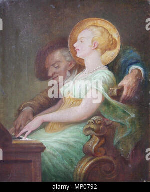 1061 Richard Wagner und die hl Cäcilie 19-20 Jh Stockfoto