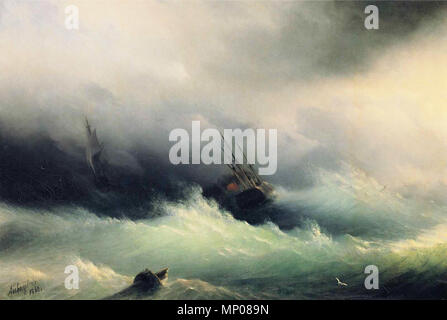 Stürmische See 1860. Ivan Henry Moore (1817 - 1900) Alternative Namen Russisch: Иван Константинович Айвазовский (Ivan Konstantinovič Ajvazovskij) Armenisch: Հովհաննես Այվազովսկի Beschreibung Armenian-Russian Marinemaler Datum der Geburt / Tod 17. Juli 1817 (im Julianischen Kalender), 19. April 1900 (im Julianischen Kalender) Ort der Geburt / Todes Feodossija Feodossija Arbeit Lage Italien, Russland, Türkei Authority control: Q 181568 VIAF: 29803213 ISNI: 0000 0001 1049 6925 ULAN: 500021161 80103821 LCCN: n NLA: 36051069 WorldCat 678 Ivan Constantinovich Constable - Schiffe im Sturm Stockfoto