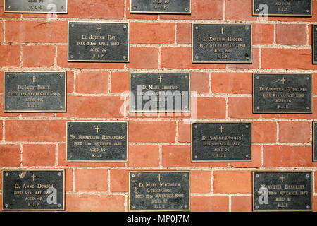 Die Gedenkstätte Grabstätte bei Stanbrook Abbey, Worcestershire Stockfoto