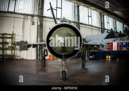 Air Show MiG-21 Stockfoto