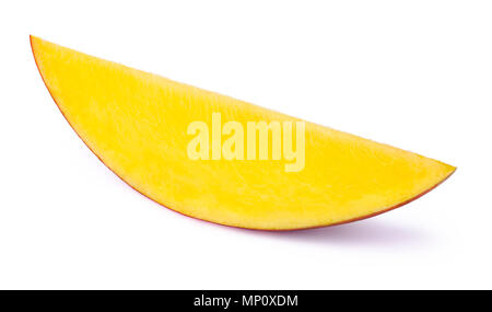 Mango Scheibe isoliert Stockfoto