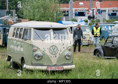 Vintage, retro Volkswagen VW Transorters Stockfoto
