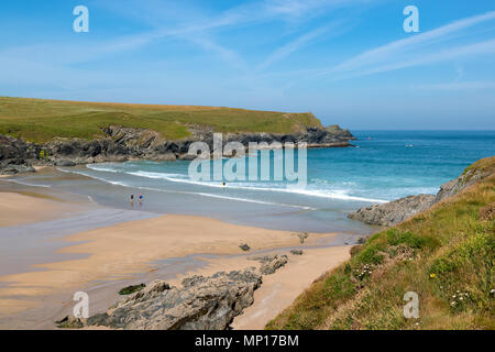 Porth Witz, einsamen Bucht, Cornwall, England, Großbritannien, Großbritannien. Stockfoto