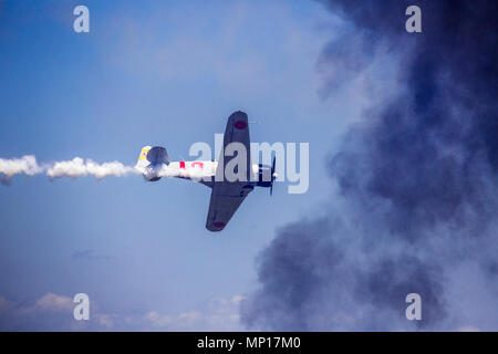 Japanische Nullen am zentralen Texas Airshow Stockfoto