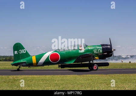 Nakajima B5N, "Kate", "Carrier"-gestützte Torpedobomber am Central Texas Airshow Stockfoto