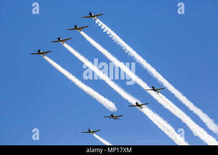 Japanische Null Bildung bei der zentralen Texas Airshow flying Stockfoto