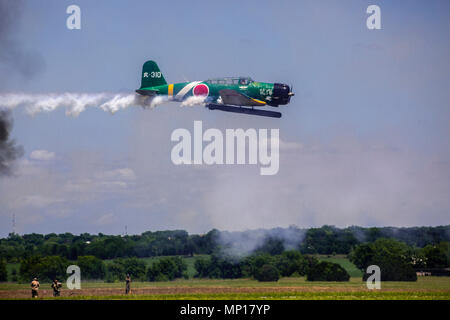 Nakajima B5N, "Kate", "Carrier"-gestützte Torpedobomber am Central Texas Airshow Stockfoto