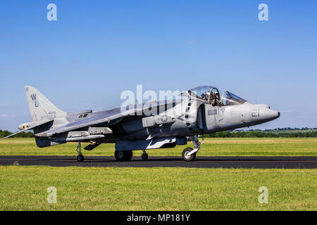 USMC Harrier Jump Jet in Central Texas Airshow Stockfoto