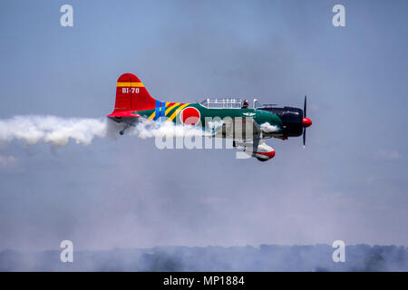 Nakajima B5N, "Kate", "Carrier"-gestützte Torpedobomber am Central Texas Airshow Stockfoto