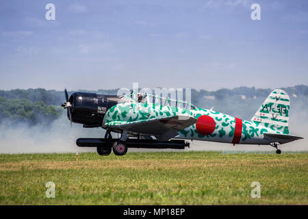 Nakajima B5N, "Kate", "Carrier"-gestützte Torpedobomber am Central Texas Airshow Stockfoto