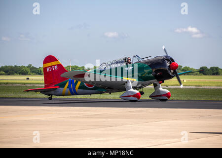 Nakajima B5N, "Kate", "Carrier"-gestützte Torpedobomber am Central Texas Airshow Stockfoto