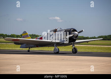 Japanische Nullen am zentralen Texas Airshow Stockfoto