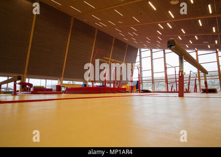 Gymnastik Center auf den Färöern Stockfoto