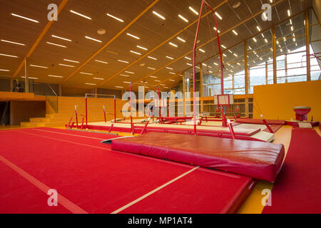 Gymnastik Center auf den Färöern Stockfoto