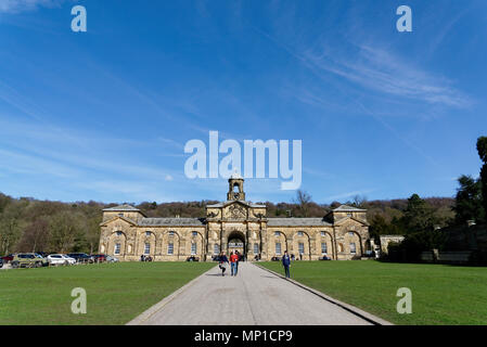 Die Ställe in Chatsworth House, Bakewell, Derbyshire Stockfoto