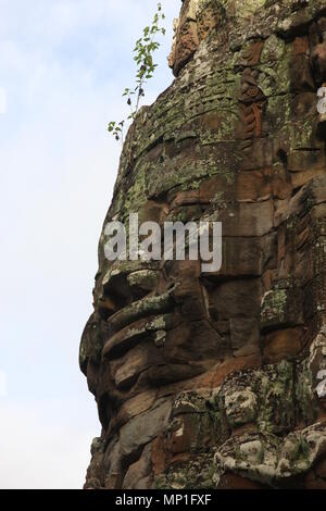 Eingang Turm zu Ta Phrom, Siem Reap, Kambodscha Stockfoto