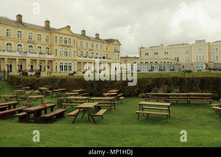 Grosvenor und Royal Hotels, Weston Super Mare Stockfoto