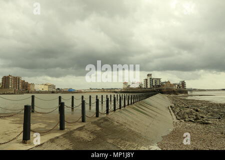 Marine Lake Causeway, Weston Super Mare Stockfoto