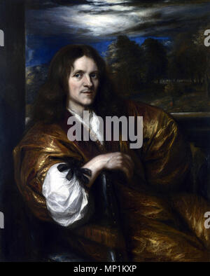 0 Selbstporträt Anfang 1650. 699 Jan Lievens - Self Portrait Stockfoto