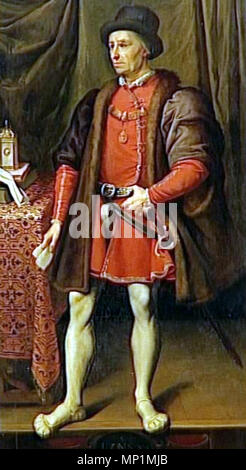 Französisch: Louis XI, Roi de France (1423-1483) Ludwig XI. von Frankreich. Kopie d'après un original Jadis au Palais Royal; commandé par Louis-Philippe pour le Musée Historique de Versailles en 1836. 1836. 825 Louis 11. Stockfoto