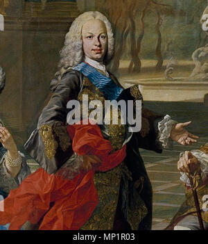 . Español: Retrato del Rey Fernando VI de España (1713-1759), Que fue hijo del rey Felipe V de España y de la Reina María Luisa Gabriela de Saboya. 4. September 2009, 13:45:16. Louis-Michel Van Loo (1707-1771) Alternative Namen Louis Michel Vanlò Louis Michel Vanloo Beschreibung Französische Maler Geburtsdatum / Tod vom 2. März 1707 20. März 1771 Ort der Geburt / Todes Toulon Paris arbeiten Zeitraum von 1730 Jahren bis Arbeitsort 1770 Madrid (1736-1753), Paris (1753-1771) Kontrolle: Q 381299 VIAF: 24709970 ISNI: 0000 000066388598 ULAN: 500011585 LCCN: Nr 2003019250 NLA: 35073763 Welt Stockfoto